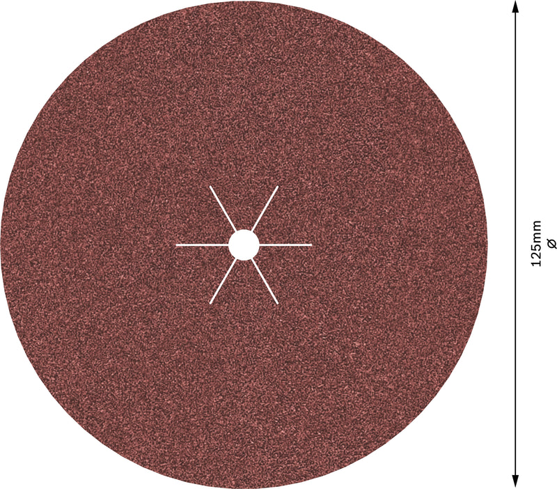 Hoja de lija Bosch EfWP, 125 mm, G120, 5 unidades