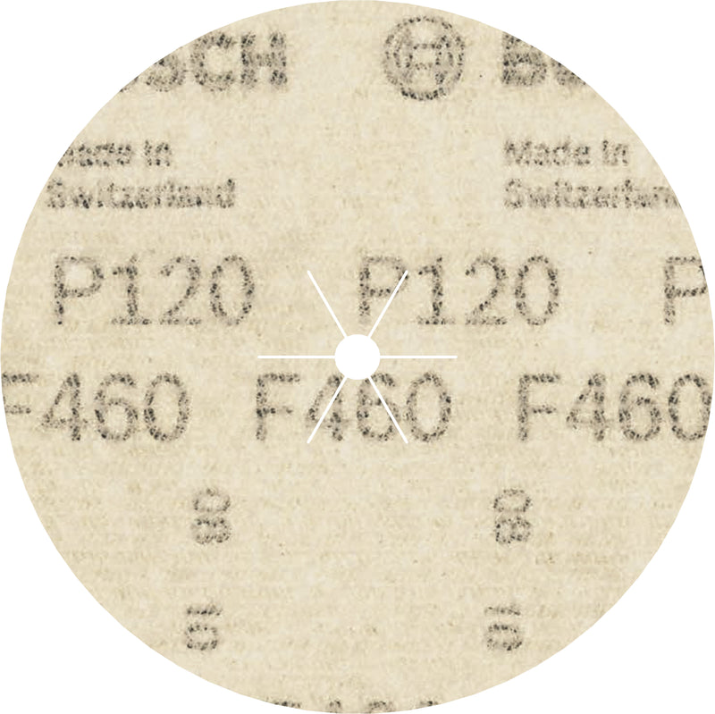 Hoja de lija Bosch EfWP, 125 mm, G120, 5 unidades