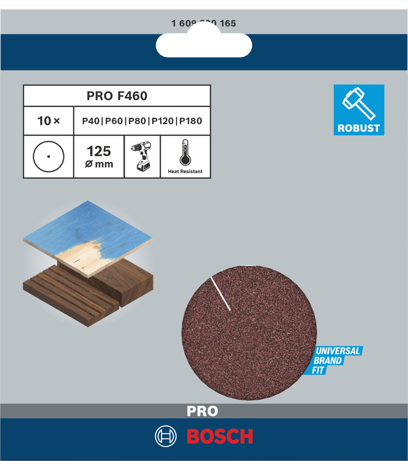 Bosch Sanding Sheet EfWP,125mm,GSet,10x