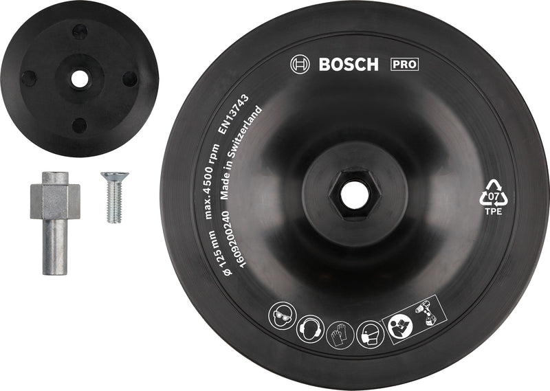 Almofada de apoio Bosch 125 mm, 1x