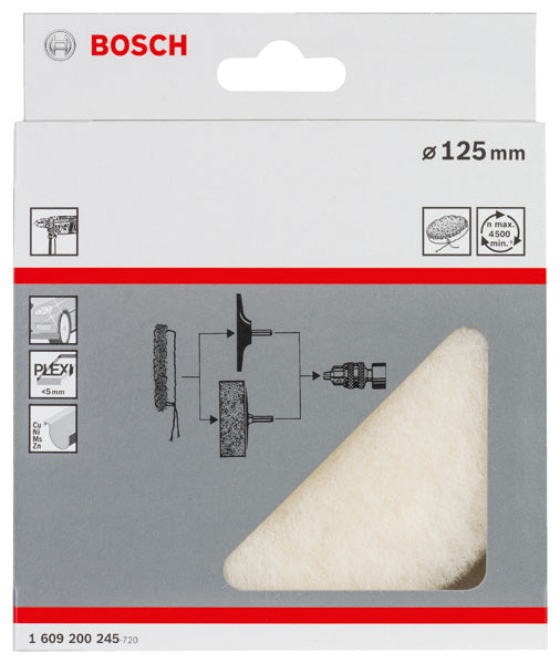 Tapa de pulido Bosch de 125 mm, 1 unidad