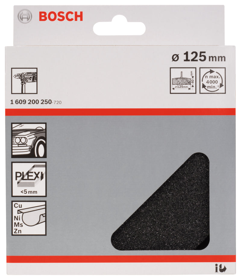 Esponja de pulido Bosch de 125 mm, 1 unidad