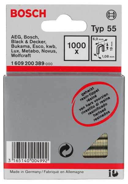 Grampo estreito Bosch tipo 55 revestido a resina