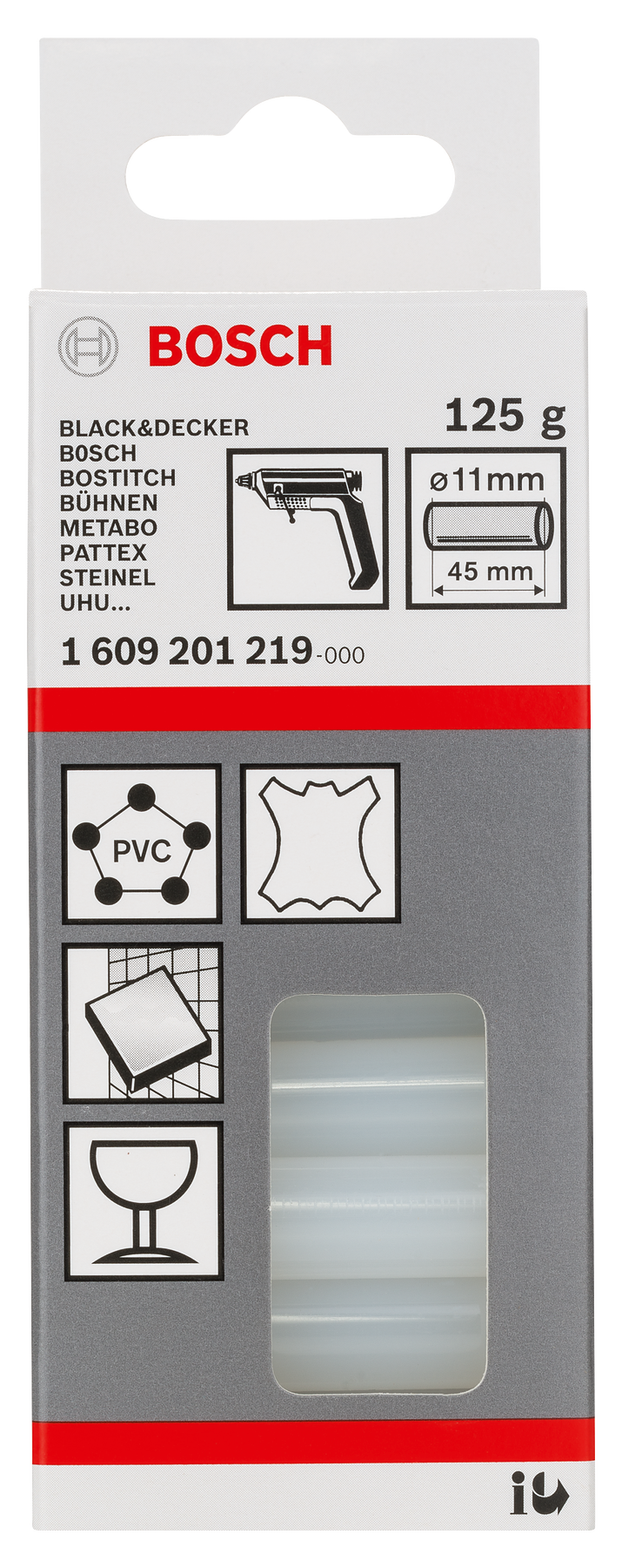 Bosch GLUE STICKS-TRANS PLASTIC