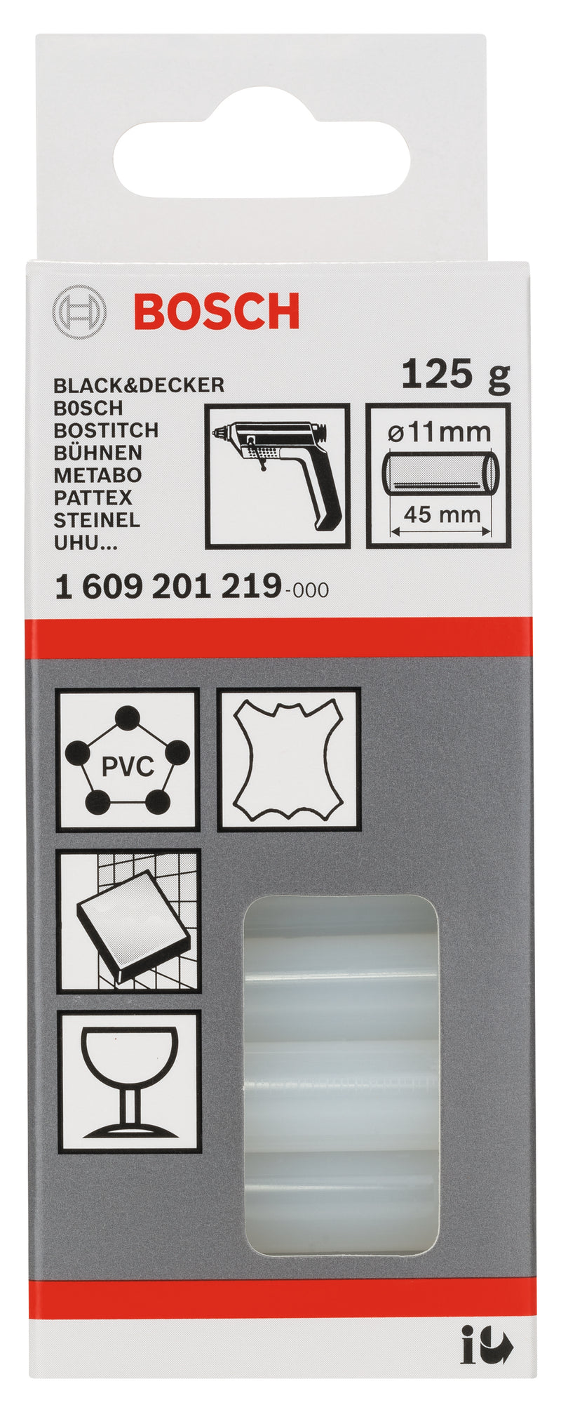 Bosch GLUE STICKS-TRANS PLASTIC