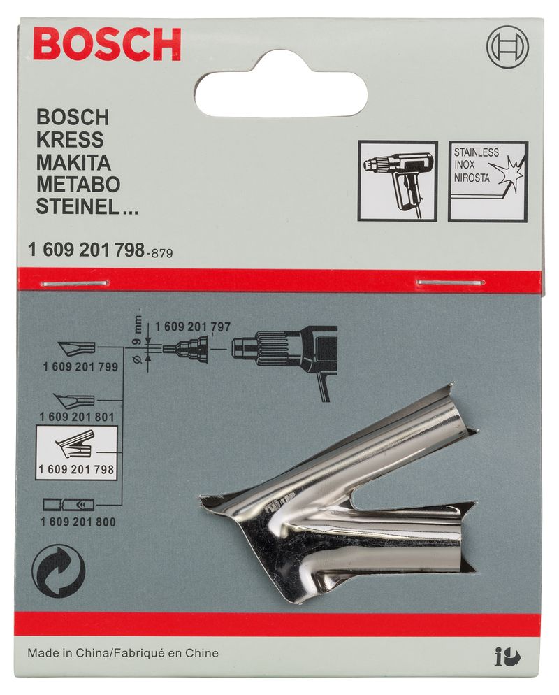 Acessório para pistola de ar quente com bocal de soldadura Bosch