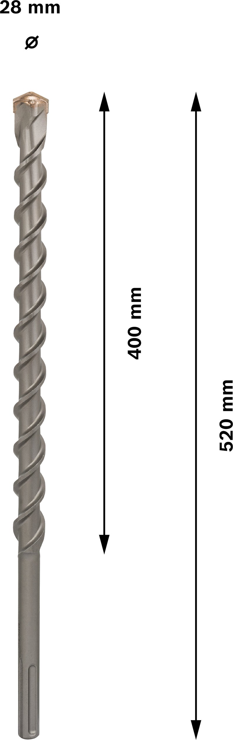 Bosch SDS-Max-9, Piedra Natural, 28x400x520