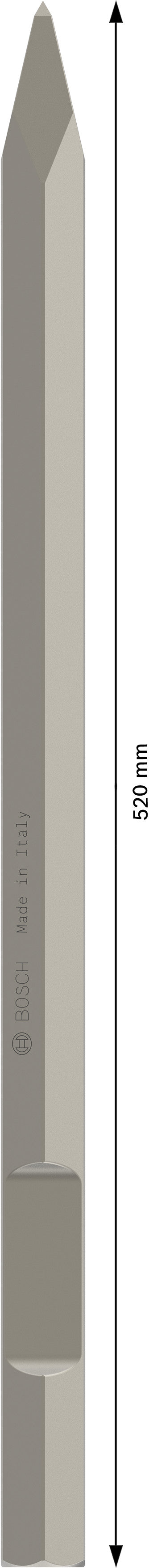 Cinzel Bosch HEX pontiagudo 28 mm, 520 mm