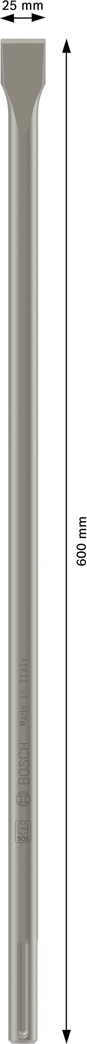 Cinzel plano Bosch SDS-Max, 600 x 25 mm