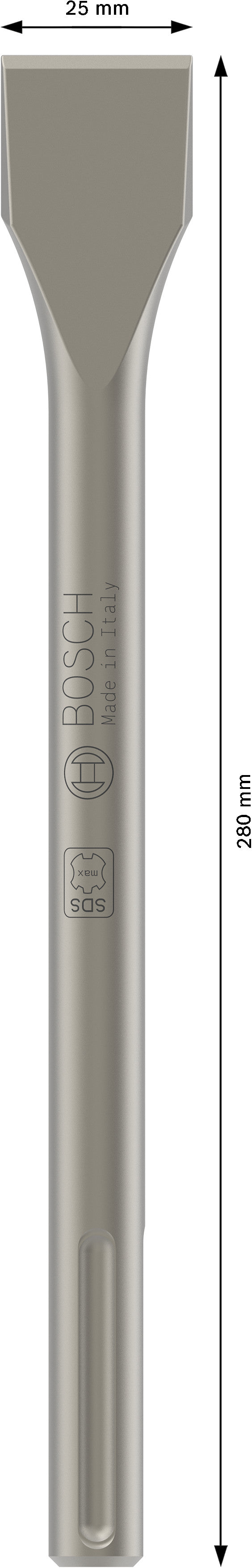 Cinzel plano Bosch SDS-Max, 280 x 25 mm