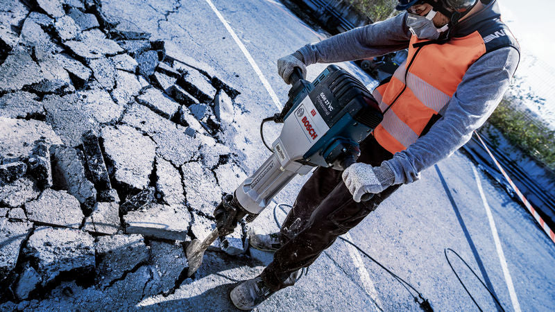 Cinzel de asfalto Bosch HEX 28 mm, 500x125 mm