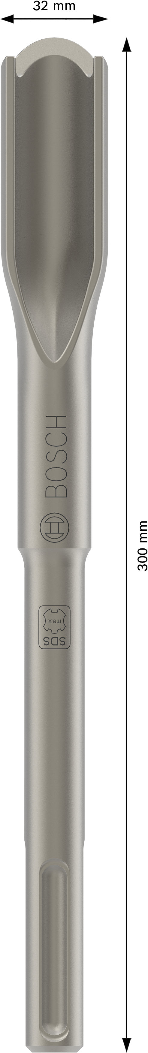 Cinzel de perfuração Bosch SDS-Max, 300 x 32 mm