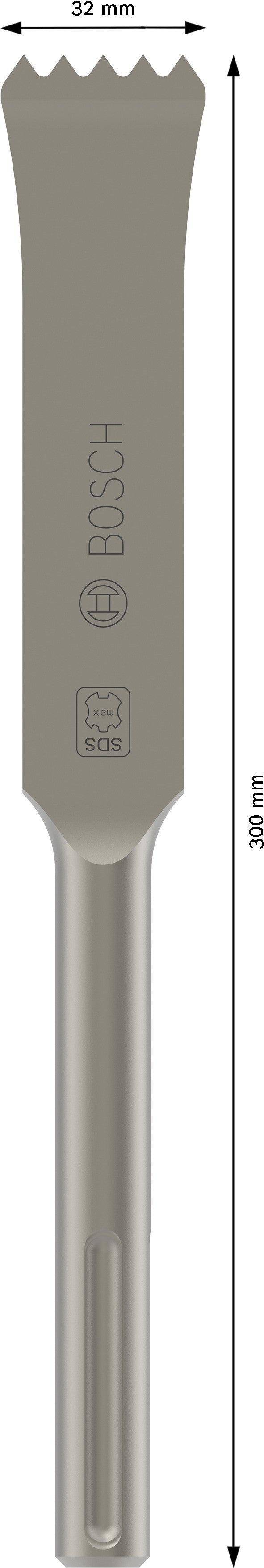 Bosch PENTE CHISEL 300MM -MAX