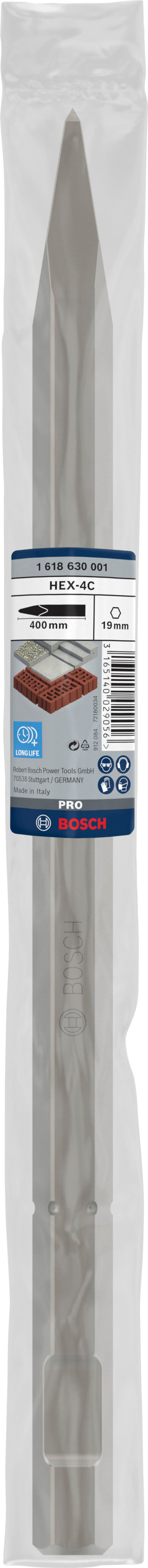 Bosch Pointed chisel HEX 19mm, 400 mm