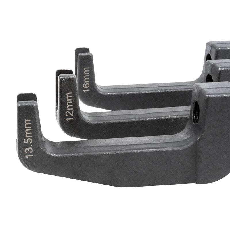 JBM (16295) Conjunto de 3 adaptadores para extrator de injetores pneumáticos (Ref. 54186)