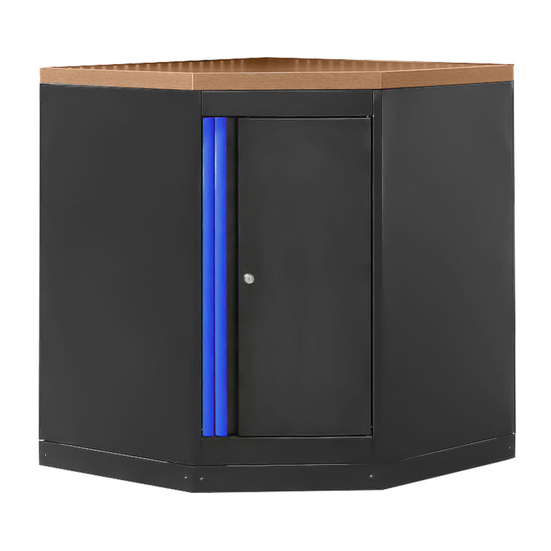 JBM (16492B) Corner Cabinet With Mdf Board - Blue