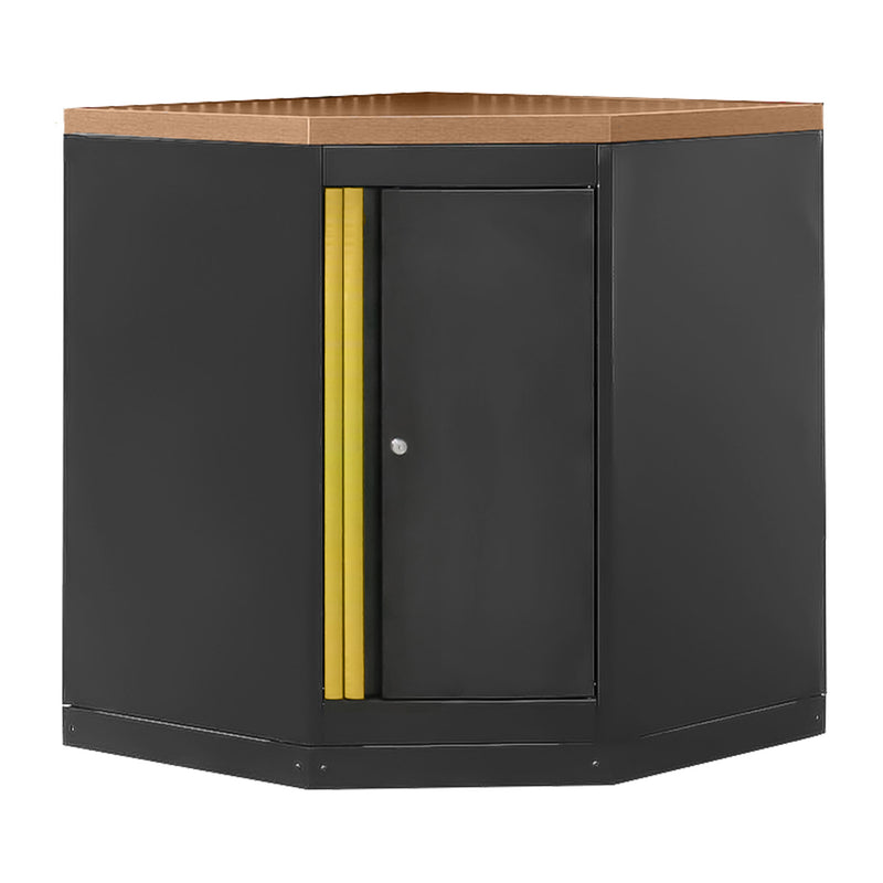 Armario esquinero JBM (16492G) con tablero de MDF - Dorado