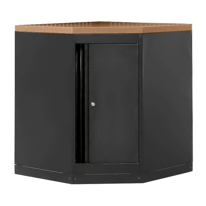 Armário de canto JBM (16492K) com placa em MDF - Preto