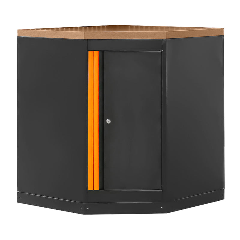 Armario esquinero JBM (16492O) con tablero de MDF - Naranja