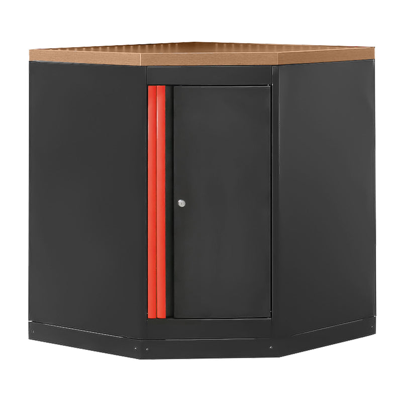 Armario esquinero JBM (16492R) con tablero de MDF - Rojo