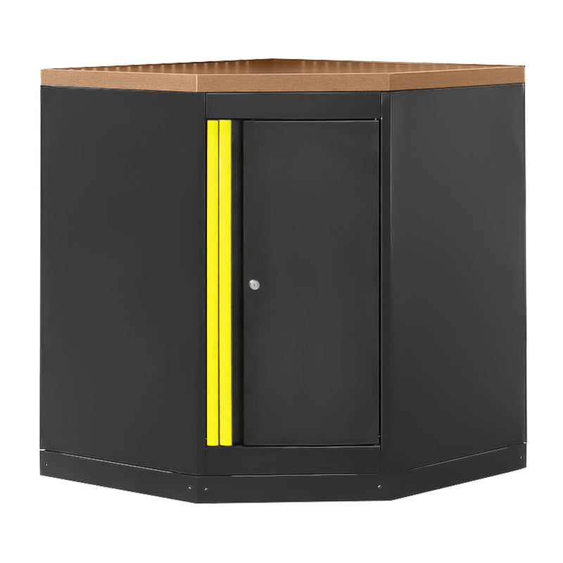 Armario esquinero JBM (16492Y) con tablero de MDF - Amarillo