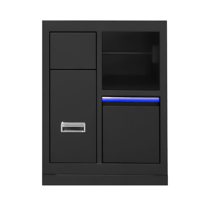 JBM (16493B) Gabinete con 3 cajones y soporte para rollos de papel - Azul