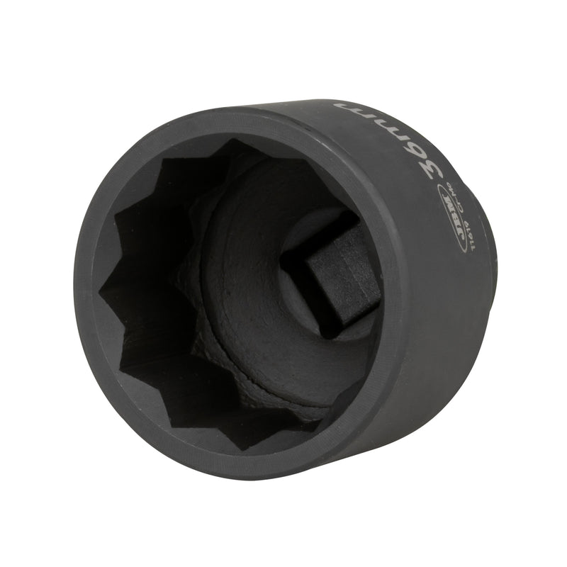 JBM (16569) Short 12-Point Impact Socket - 1/2" 36mm