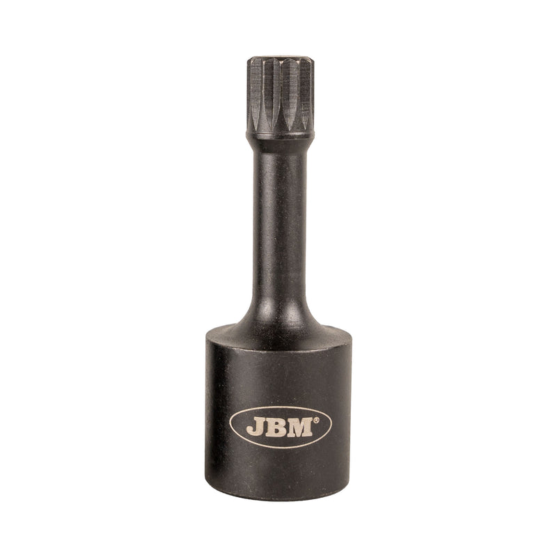 JBM (16718) Vaso de impacto especial de 1/2" para tornillos estriados (Xzn), 72 mm, M12