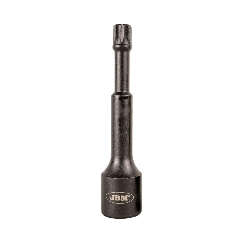 JBM (16719) Vaso de impacto especial de 1/2" para tornillos estriados (Xzn), 115 mm, M12