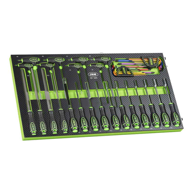 JBM (16878) Conjunto de Chave de Fendas e Lima