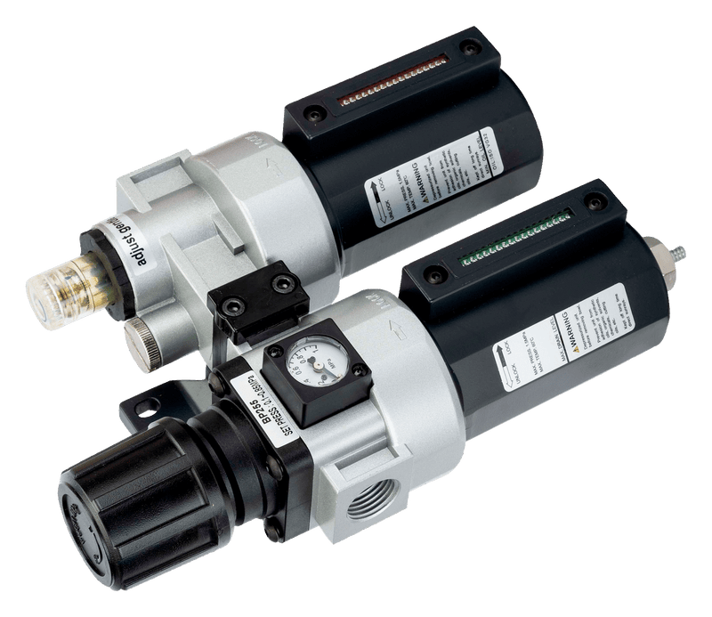 Filtro regulador y lubricador Bahco (BP255) para líneas neumáticas de 1/2"