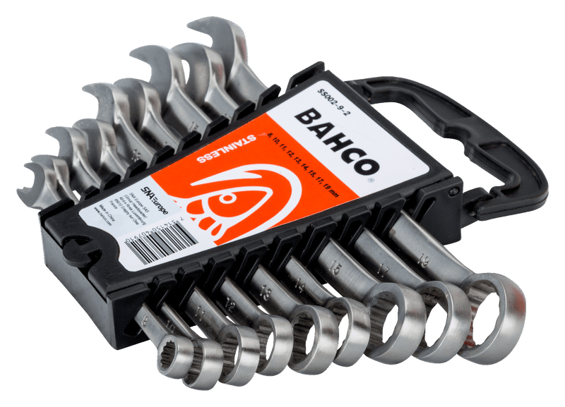 Bahco (SS002-9-2) Juegos de llaves de estrella de acero inoxidable, mm