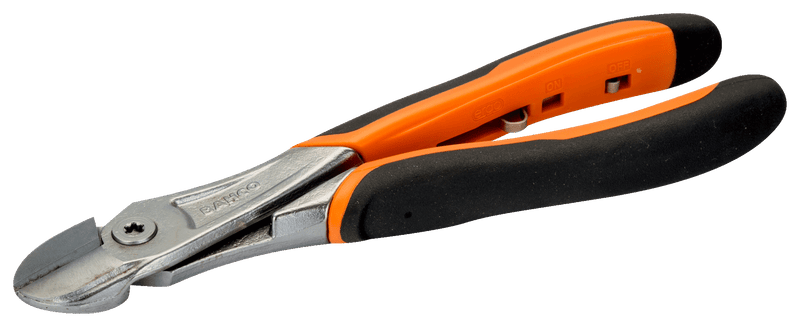 Bahco (21HDGC) Heavy Duty Side Cutting Pliers with Self Opening Dual-Component Handle and Chrome Finish