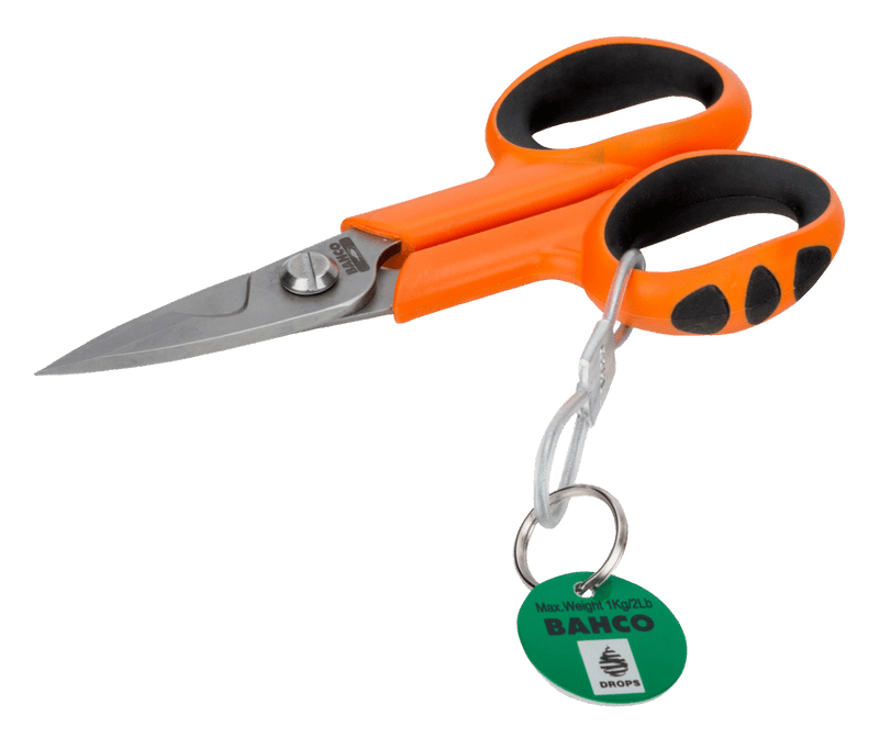 Bahco (TAHSCB140G) Tijeras de electricista de alta resistencia con anillo de metal