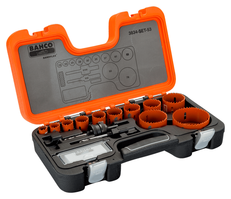 Conjunto de serras copo Bahco (3834-SET-53) de 13 peças