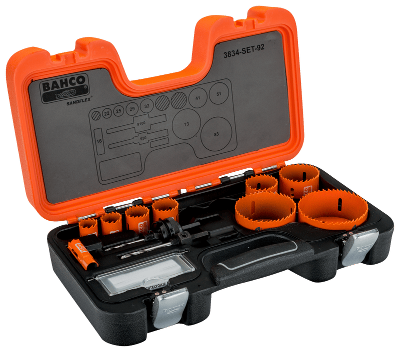 Bahco (3834-SET-92) Conjunto de serras copo + árvores