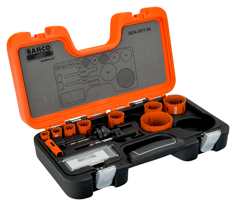 Bahco (3834-SET-94) Conjunto de serras copo + árvores