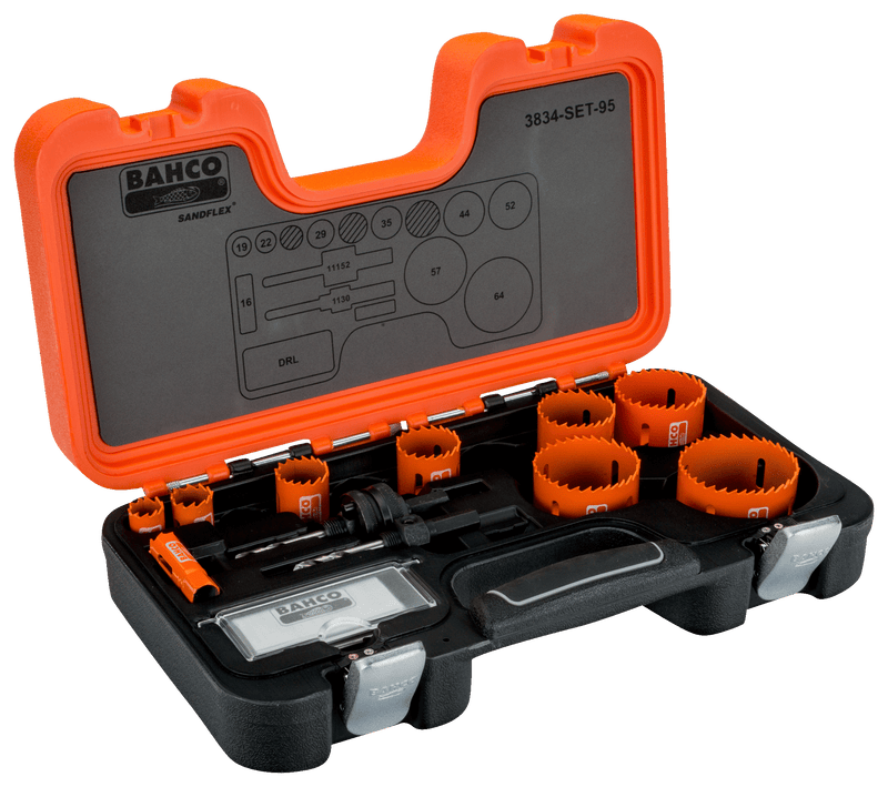 Bahco (3834-SET-95) Conjunto de serras copo + árvores