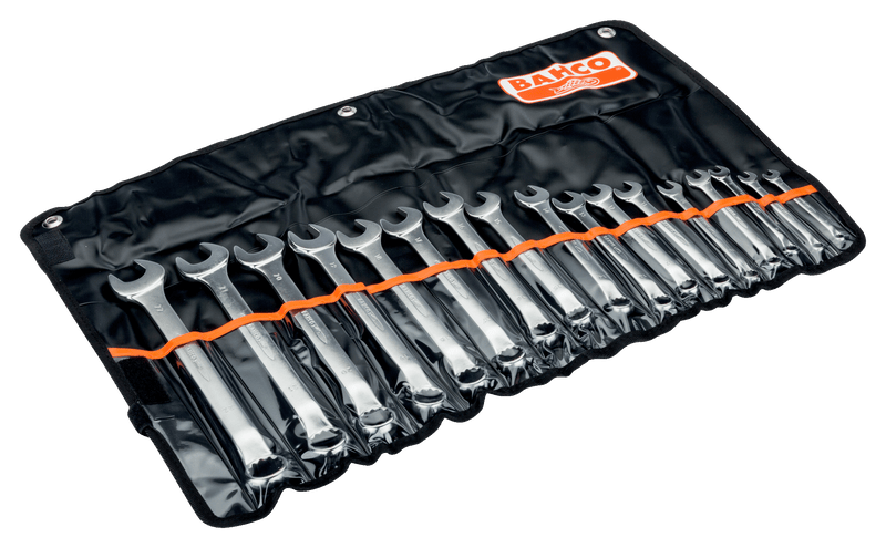 Bahco (1952M/17T) Conjunto de chaves combinadas, offset, métrica