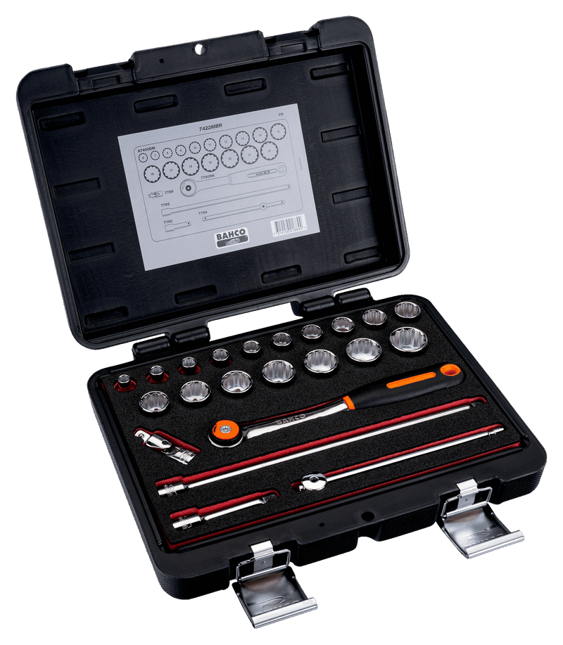 Conjunto de chaves Bahco (7422MBR) 3/8"