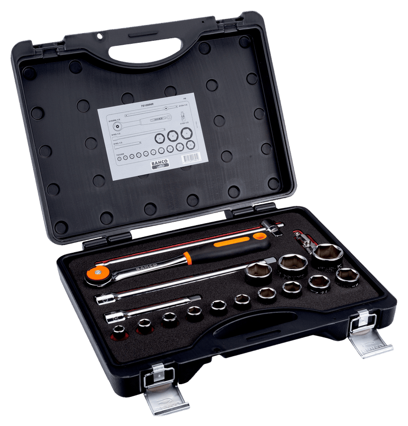 Juego de llaves de tubo Bahco (7818MHR) de 1/2"