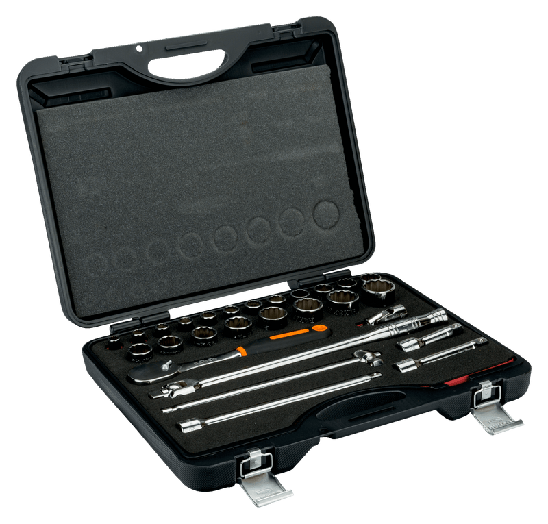 Conjunto de chaves de caixa Bahco (7888DM), 25 peças