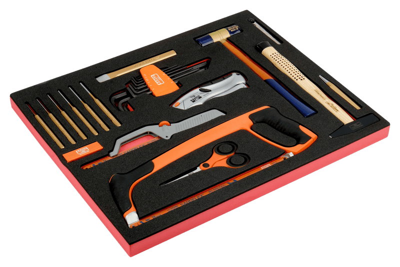 Bahco (FF1A131) Ferramentas de corte e impacto, 25 peças