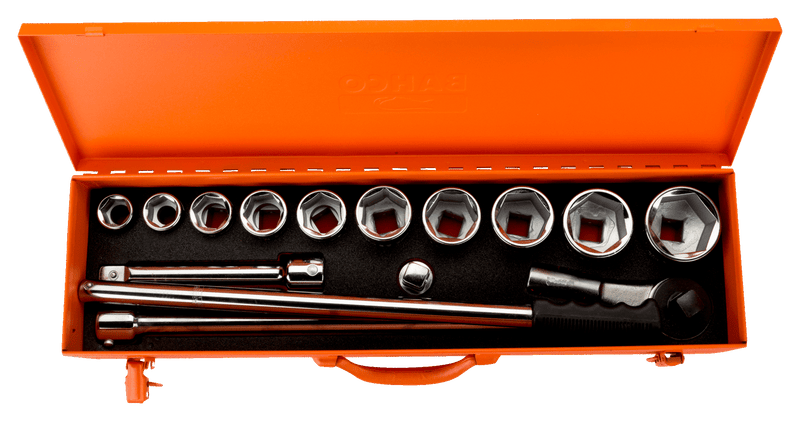 Conjunto de chaves de caixa Bahco (8845NM), 15 peças