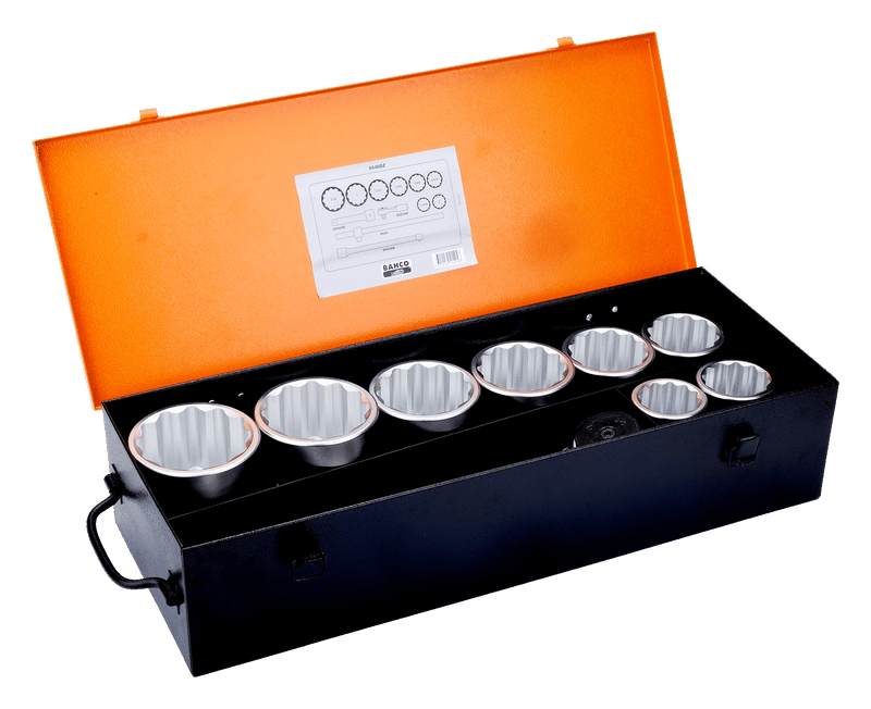 Bahco (9540DZ) Conjunto de chaves de caixa sextavadas duplas de 1" - 12 peças