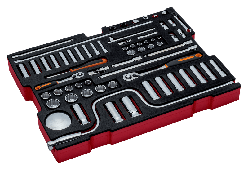 Bahco (FF2A07) FF2A07 para maleta 4750RCHD01, 64 piezas