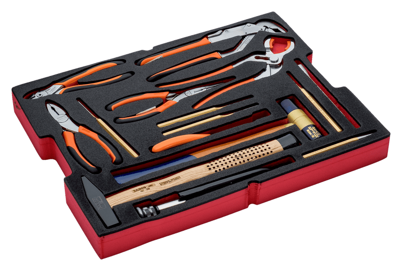 Bahco (FF2A10) Espuma FF2A10 para maleta 4750RCHD01, 15 piezas