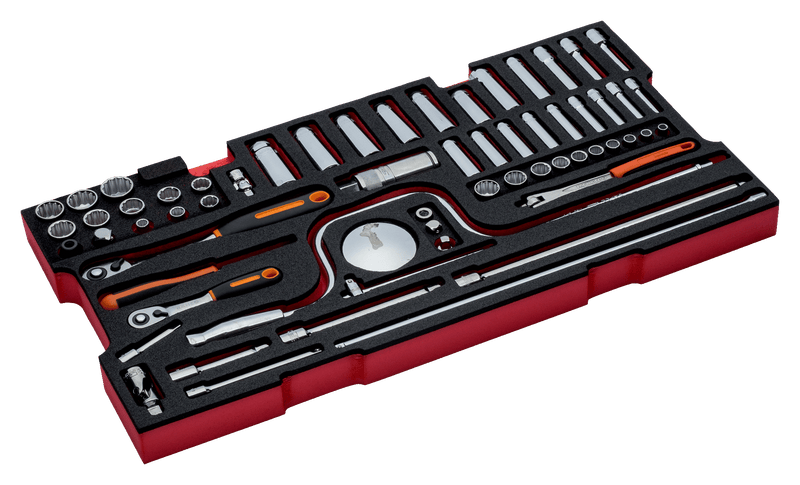 Bahco (FF2B01) FF2B01 para maleta 4750RCHDW01, 61 piezas