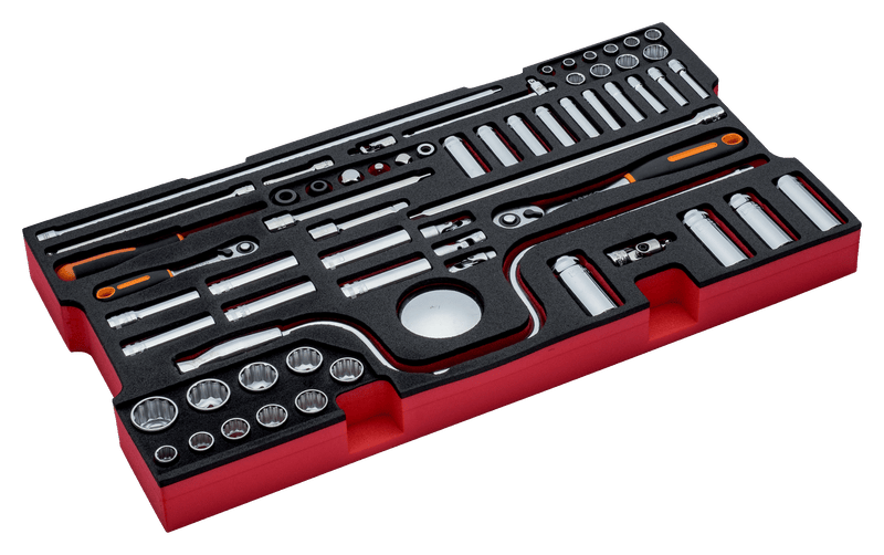 Bahco (FF2B07) FF2B07 para maleta 4750RCHDW01, 62 piezas