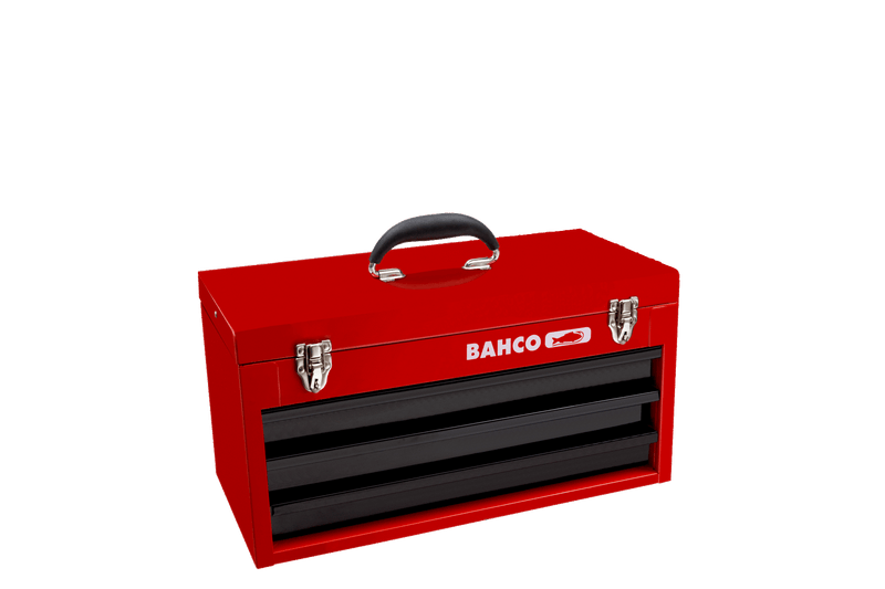 Bahco (1483K3RB) 3 gavetas e caixa metálica com tabuleiro superior